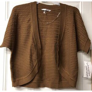 NWT Nygard Collection Brown Shrug Sweater 1FP Fall Paisley Style 735791 size L